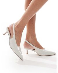 ALDO - – oceweth – schuhe aus em leder mit fersenriemchen und kitten-absatz - Lyst