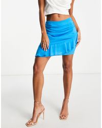 Mango - Frill Detail Mini Skirt - Lyst