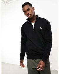 Paul Smith - Zebra Logo Half Zip Sweatshirt - Lyst