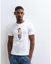 Polo Ralph Lauren - Bear Print Custom Slim Fit Knit T-shirt - Lyst