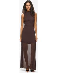 Noisy May - Marika Mesh Crew Neck Sleeveless Standard Fit Maxi Dress - Lyst