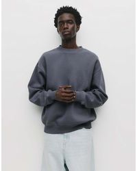 Pull&Bear - Basic Round Neck Sweatshirt - Lyst