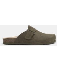 Pull&Bear - Zoccoli Kaki Con Fibbia - Lyst