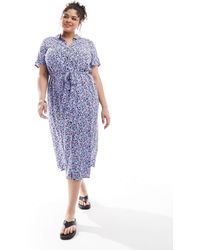 Vero Moda - Maxi Buttondown Shirt Dress - Lyst