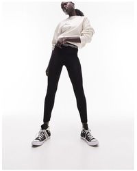 Topshop Unique - Branded Elastic leggings - Lyst