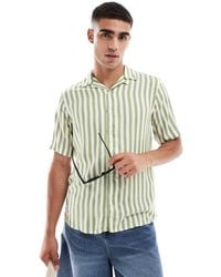 Only & Sons - Revere Collar Stripe Shirt - Lyst
