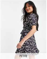 river island red flower dress