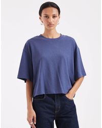 ASOS - Textured Jersey Boxy Crop T-Shirt - Lyst