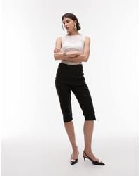 ASOS - Seam Detail Split Capri Trouser - Lyst