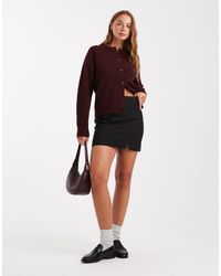 ASOS - Tailored Mini Skirt With Split - Lyst
