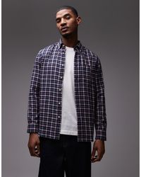 Tommy Hilfiger - Brushed Linen Medium Check Shirt - Lyst