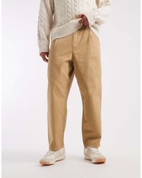 ASOS - Pull On Relaxed Tapered Trousers - Lyst
