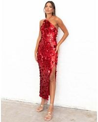 Maya - Embellished Halter Neck Midaxi Dress - Lyst