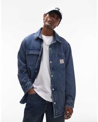 Levi's - Workwear Telegraph Quilted Denim Overshirt Jacket - Lyst