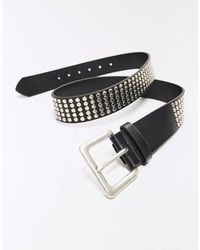 Bershka - Studded Belt - Lyst