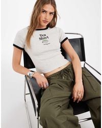 Levi's - Cropped Tee With Graphic Print - Lyst