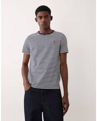 Polo Ralph Lauren - Icon Logo Stripe Pima Cotton T-shirt Custom Fit - Lyst