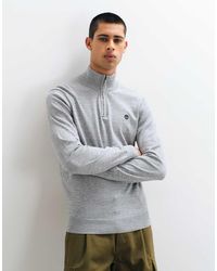 Timberland - Cotton 1/4 Zip Sweater - Lyst