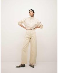 Mango - Blues 100% Cotton Barrel Jean - Lyst