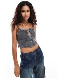 Reclaimed (vintage) - Cami Top With Embroidery - Lyst