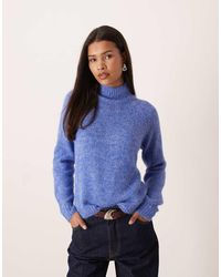 Jdy - High Neck Textured Knitted Jumper - Lyst