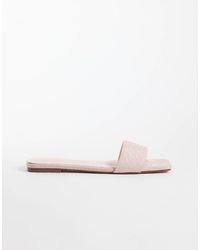 SIMMI - Simmi London Anika Embossed Slip On Flat Sandals - Lyst