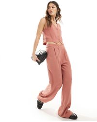 In The Style - Linen Tailored Waistcoat Co-ord - Lyst