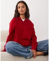 Mango - Strickpullover mit v-ausschnitt - Lyst