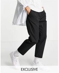 Reclaimed (vintage) - Inspired Cropped Relaxed Trouser - Lyst