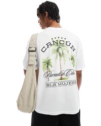 Only & Sons - Relaxed Fit T-shirt With Cancun Back Print - Lyst