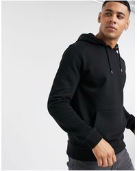 asos mens black hoodie