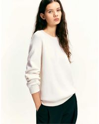 Pull&Bear - Sweat oversize à col rond - beige - Lyst