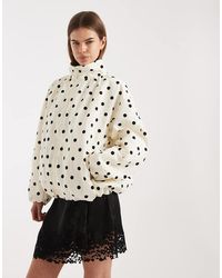 ASOS - Oversized Bubble Hem Track Jacket - Lyst