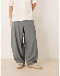 ASOS - Smart Extreme Tapered Trousers With Front Pleats - Lyst