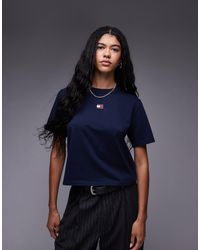 Tommy Hilfiger - Central Badge Boxy T-shirt - Lyst
