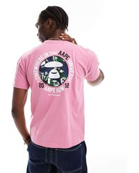 Aape By A Bathing Ape - Aape By A Bathing Ape Logo T-shirt With Camo Back Print - Lyst
