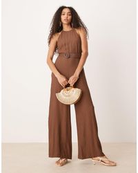 Mango - – ärmelloser baumwoll-jumpsuit - Lyst