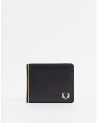 Fred Perry Brieftasche Flat Knit Tipped Black - Schwarz