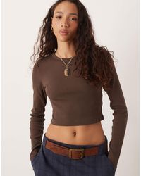 JJXX - – feline – langärmliges, geripptes t-shirt - Lyst