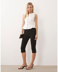ASOS - Bengaline Side Slit Capri Pants - Lyst