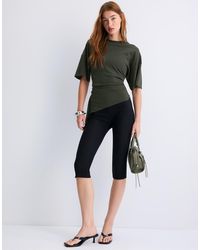 Stradivarius - Asymmetric Short Sleeve T-shirt - Lyst