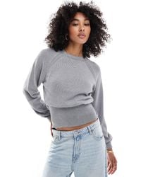 ASOS - Balloon Sleeve Knit Jumper With Cinched Waist - Lyst