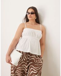 ASOS - Asos Design Curve Crinkle Textured Cami Top - Lyst