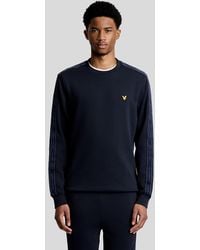 Lyle & Scott - Mid Layers Jacquard Tape Crew Neck - Lyst