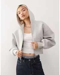 Weekday - Oversized Boxy Fit Zip Through Hoodie - Lyst