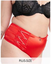 Simply Be New York Broadway Thong - Red