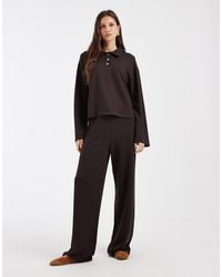 Vero Moda - Super Soft Tie Waist Wide Leg jogger Co-ord - Lyst