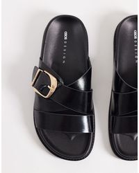 ASOS - Freeway Double Strap Slides - Lyst