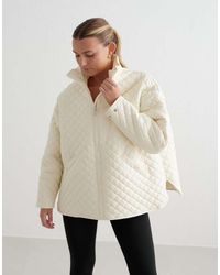 Aim'n - Giacca Trapuntata Oversize Mandorla - Lyst
