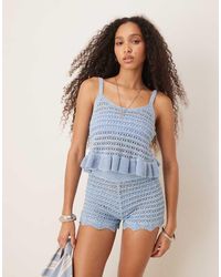 ASOS - Knitted Crochet Cami Top Co-ord - Lyst